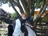 Indiana rides the big cow!